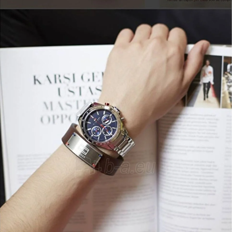 Tommy Hilfiger Men's Hudson Analog Display Japanese Quartz Silver